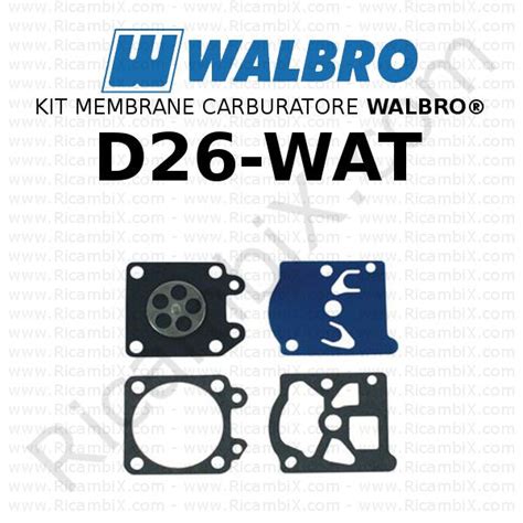 Kit Membrane Carburatore Walbro D Wat