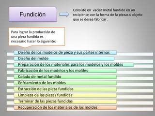 Fundicion Y Moldeo Ppt