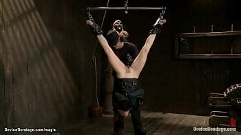 Sub In Straitjacket Hung For Ankles XVIDEOS