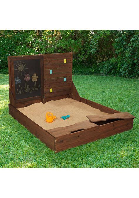 Kid Kraft Activity Sandbox In Brown 00517 Backyard Sandbox Backyard