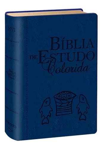 Bíblia De Estudo Colorida Bv Books - Bíblia De Estudo Colorida Nvi Azul / Bv Books Original | Frete grátis