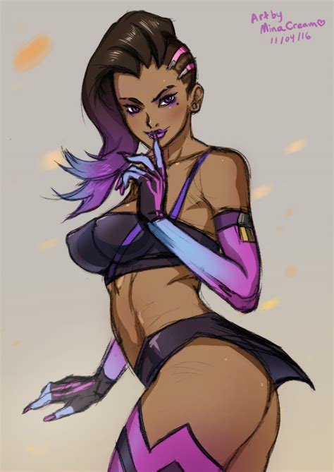 Daily Sketch Sombra By MinaCream Hentai Foundry
