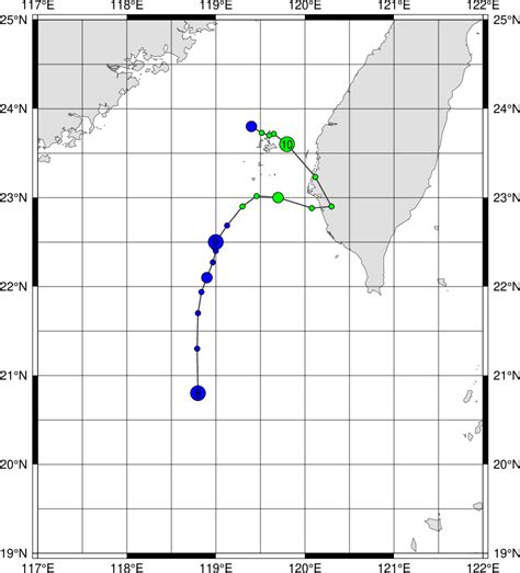 Digital Typhoon Typhoon 199801 Nichole Detailed Track Information