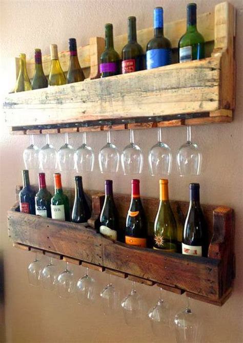 Wine Racks Made From Recycled Pallet Wood Recyclart