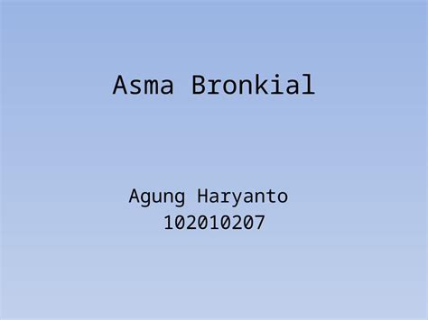 PPTX Asma Bronkial Sp Ppt DOKUMEN TIPS