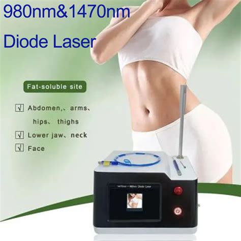 Fat Burner Endolaser 980nm 1470nm Diode Laser For Lipolysis Cellulite