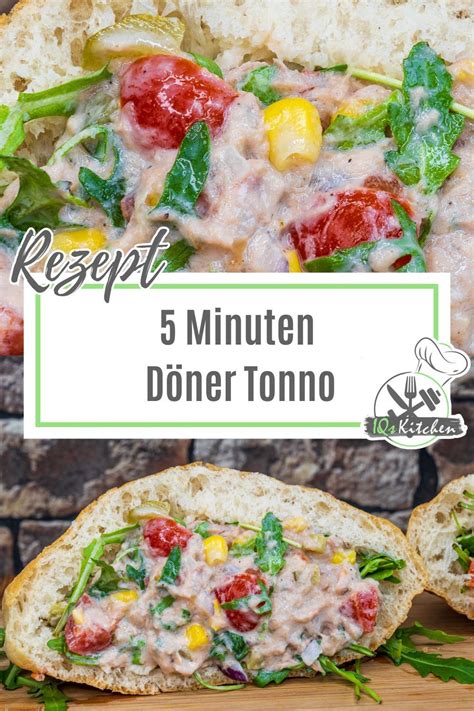 Döner Tonno Gefülltes Fladenbrot mit Thunfischcreme in 5 Minuten