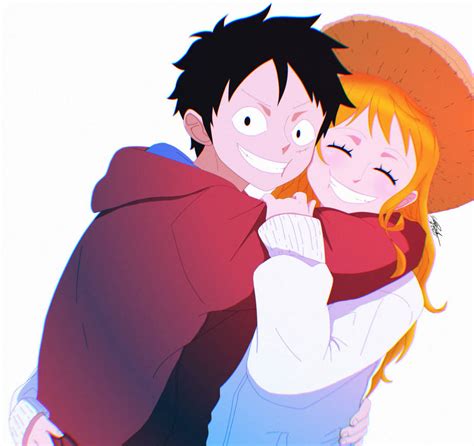 Luffy and Nami by Agustyeka on DeviantArt