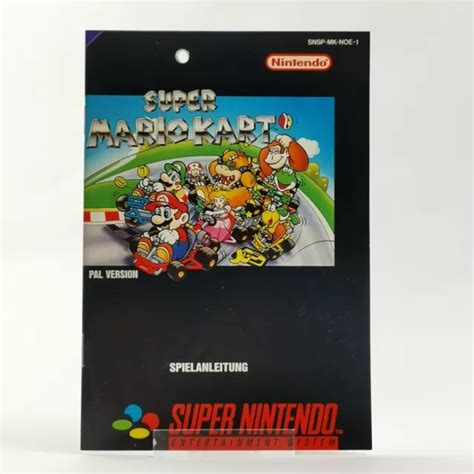 Super Mario Kart Instruction Manual ZU VERKAUFEN PicClick DE