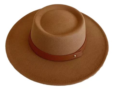 Sombrero Canotier Fieltro De Pa O Ala Ancha Unisex Atemporal