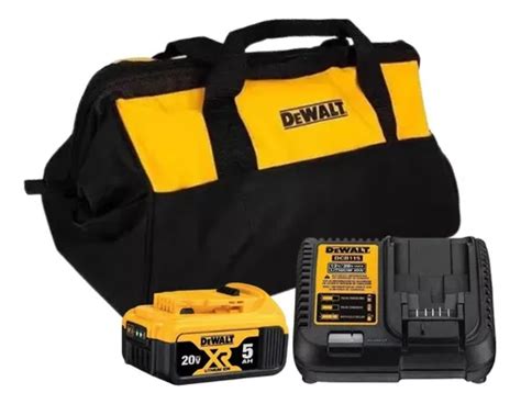 Kit Bateria 5ah Carregador Bivolt E Bolsa Dewalt Dcb205