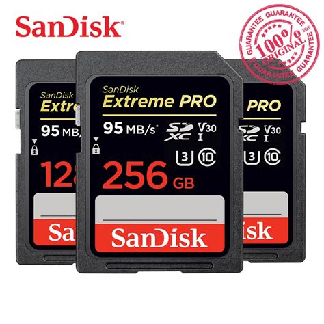 SanDisk Memory Card Extreme Pro SDHC SDXC SD Card 95MB S 16GB 32GB 64GB