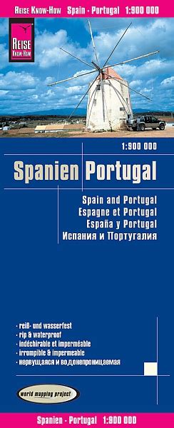 Wegenkaart Landkaart Spanje En Portugal World Mapping Project