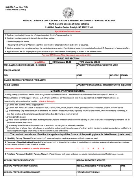 What Does Hd Mean On A Handicap License Plate In Nc Fill Out Sign