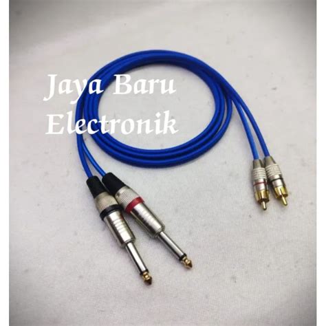 Jual Kabel Audio Jack Akai Mm Mono To Rca Male Bagus Shopee