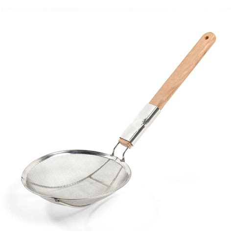 Wooden Handle Funnel Thickened Stainless Steel Funnel Household ...