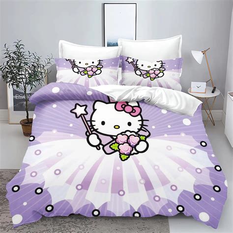 Hello Kitty Comforter Sets Children Bedding Set Home Twin 3 Piece Set 1