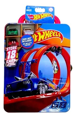 Hot Wheels Estuche Metalico Guarda Autos Env O Gratis