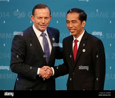 Prime Minister Of Australia Tony Abbott Welcomes President Of Indonesia