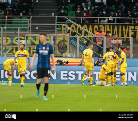 Fc Inter And Ac Fiorentina 29 March 2022 San Siro Stadium Milano