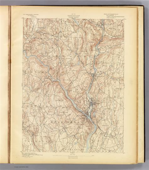 No 25 Connecticut Derby Sheet Us Geological Survey Jw Powell Director State Of