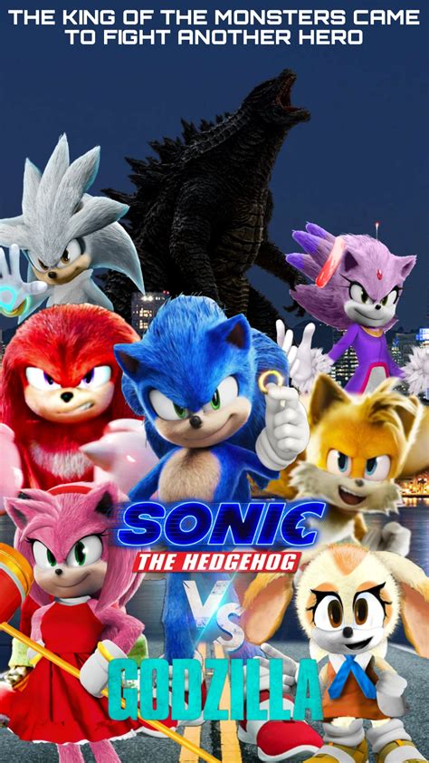 Sonic The Hedgehog vs Godzilla custom movie poster by Nikisawesom on DeviantArt