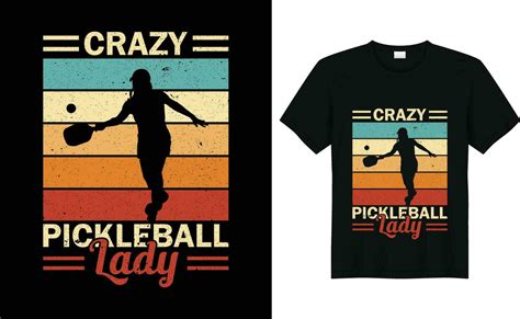 Vector Pickleball Tshirt Design Or Pickleball Poster Design Or