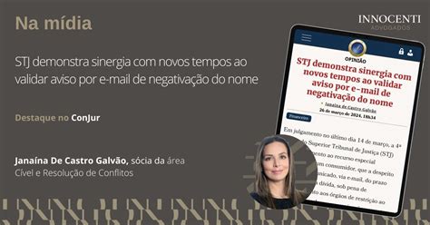 STJ Demonstra Sinergia Novos Tempos Ao Validar Aviso Por E Mail De