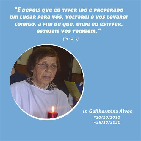 7º Dia De Falecimento Da Ir Guilhermina Alves Irmãs Salvatorianas