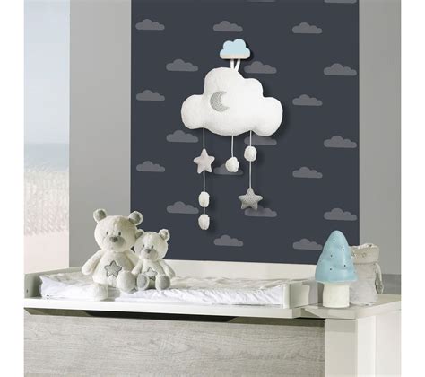 Suspension D Corative Murale Nuage En Polyester Blanc Toute L Offre