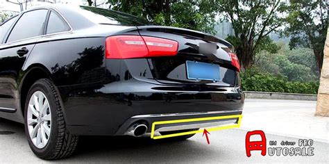 For Audi A6 C7 2012 2013 2014 2015 Stainless Chromium Styling Car Rear ...