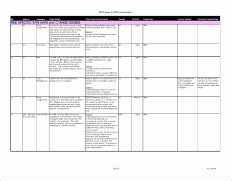 Process Mapping Template Excel