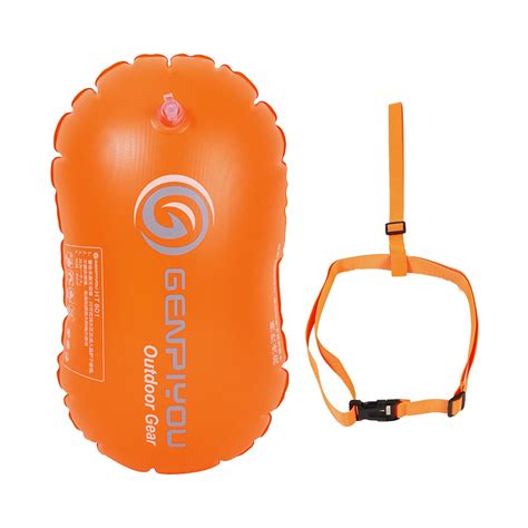 Safety Swim Buoy Upset Inflated Flotation Devices For Open Water Swimm