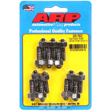 Arp Valve Cover Stud Kit Black Oxide Hex Pack Competition Products