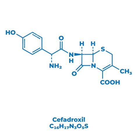 Molecular Structure Vector Art Png The Illustrations Molecular Structure Of Cefadroxil