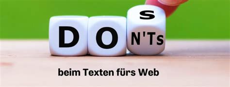 Dos Und Donts Beim Texten F Rs Web Conpublica