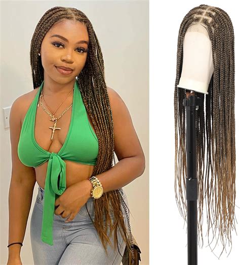 Amazon Brinbea Inch Full Hd Lace Braided Wigs Knotless