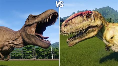 Tyrannosaurus Rex Vs Giganotosaurus