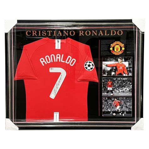 Cristiano Ronaldo Signed Manchester United Jersey BAS Witnessed - Icons ...