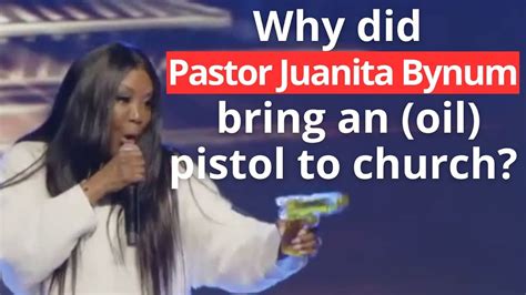 Dr Juanita Bynum Waves Toy Gun During Church Service