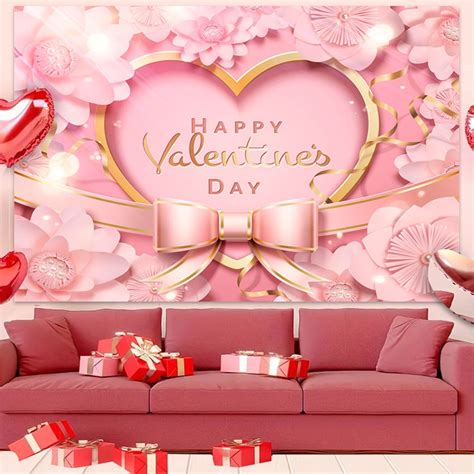 Chailin New Valentine Day Decoration Hanging Cloth Party Holiday Photo