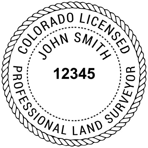 Colorado Land Surveyor Rubber Stamp Rubber Stamp Warehouse