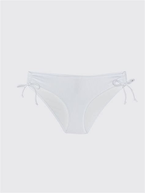 Optik Beyaz Düz Bağlama Detaylı Kadın Bikini Alt S EU Z FFB LCW