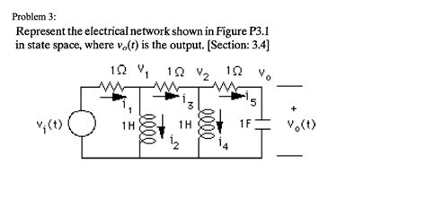 Solved Represent The Electrical Network Shown In Figure P31