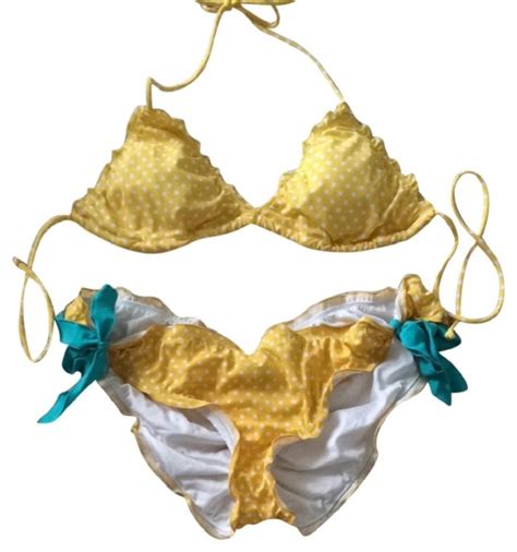 Victoria S Secret Yellow Polka Dot Bikini Meghan S Mirror