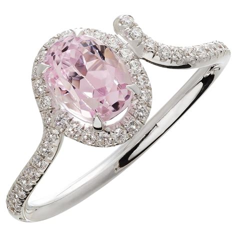 Cathy Waterman Kunzite Diamond Platinum Ring At Stdibs