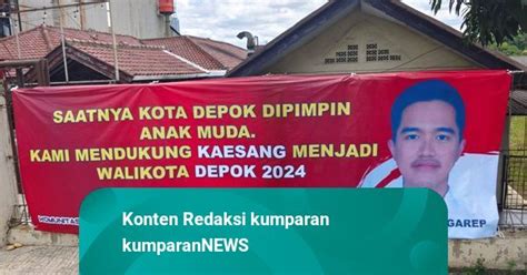 Beredar Spanduk Dukungan Kaesang Menjadi Wali Kota Depok