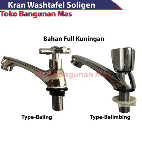 Jual Kran Wastafel Kuningan SOLIGEN Keran Washtafel Kran Cuci