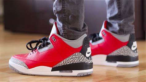 JORDAN 3 "RED CEMENT" UNBOXING! - YouTube