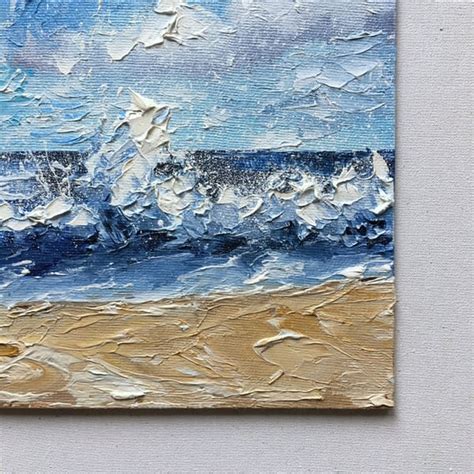 Wave Painting Original Seascape Artwork Coast Painting Sea W - Inspire ...